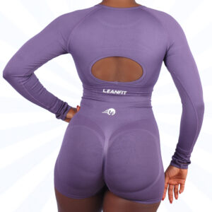 two piece seamless shorts and crop top